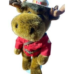 Stuffed Animal House Canadian Moose - Comes with Stand - Sergeant Bullimoose 14”